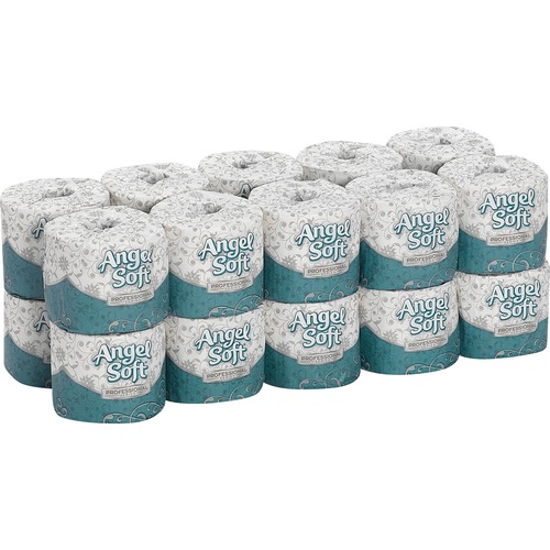 ANGEL SOFT PS PREMIUM BATHROOM TISSUE, SEPTIC SAFE, 2-PLY, WHITE, 450 SHEETS/ROLL, 20 ROLLS/CARTON