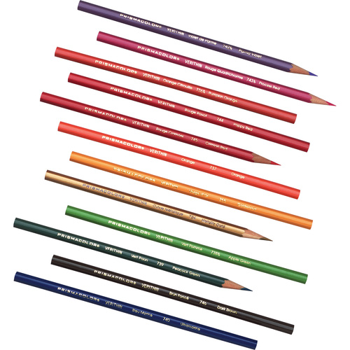 Newell Brands  Colored Pencil, w/ Eraser, 12/DZ, Red