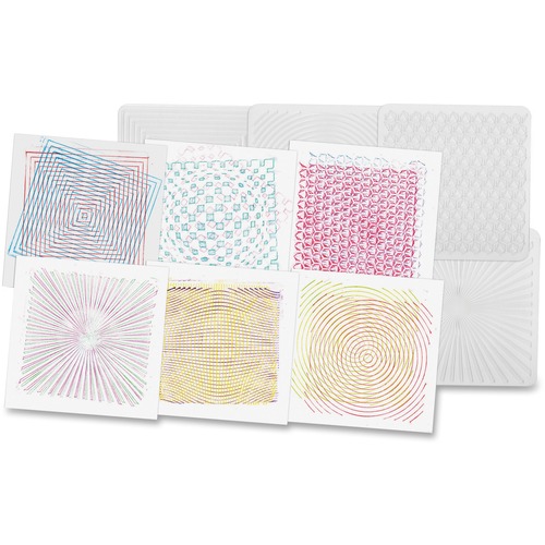 Roylco  Optical Illusion Rubbing Plates, 7"x7", 6/PK, CL