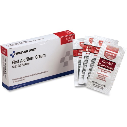 First Aid Kit Refill Burn Cream Packets, 12/box
