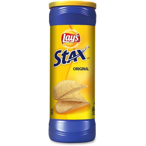 Quaker Foods  Lays Stax Original Potato Crisps, 5.5oz., 11/CT, Blue