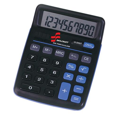 CALCULATOR,10-DIGIT,BLACK