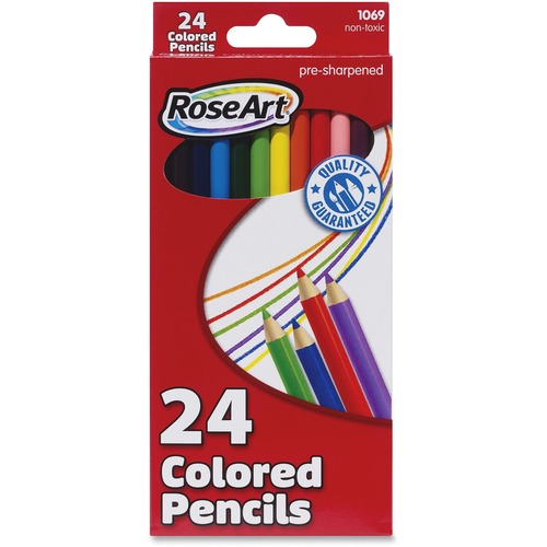 PENCILS,COLORED,AST,24CT