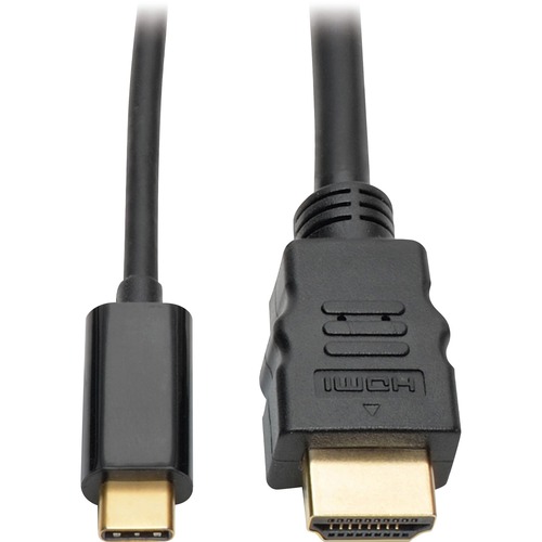 USB TYPE C TO HDMI CABLE, 6 FT, BLACK