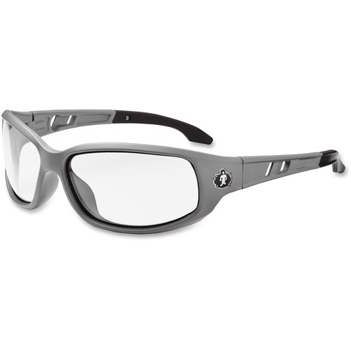 Ergodyne  Med Frame Clear Lens Safety Glasses, Gray