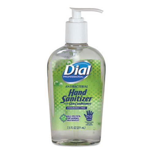 Antibacterial with Moisturizers Gel Hand Sanitizer, 7.5 oz, Pump, Fragrance-Free