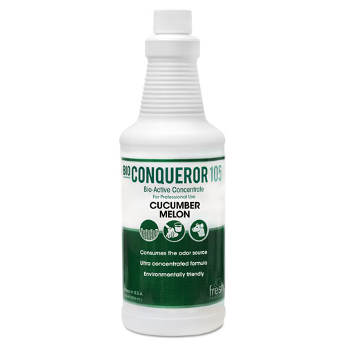 BIO CONQUEROR 105 ENZYMATIC ODOR COUNTERACTANT CONCENTRATE, CUCUMBER MELON, 1 QT, 12/CARTON