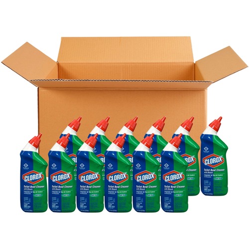 TOILET BOWL CLEANER WITH BLEACH, FRESH SCENT, 24 OZ BOTTLE, 12/CARTON