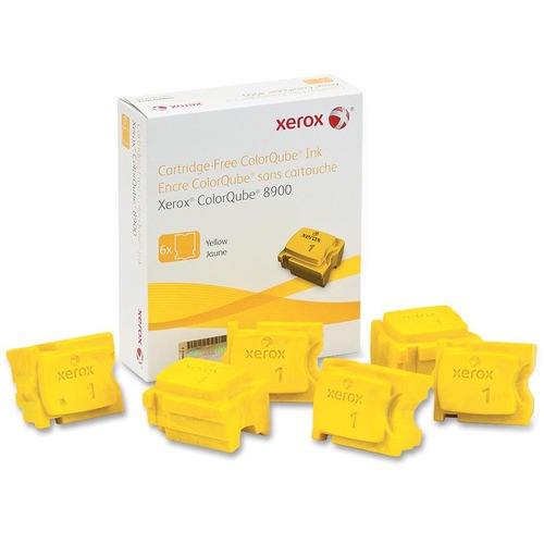 Xerox 108R01016 Yellow OEM ColorQube Ink (6/Box)