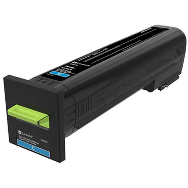 Lexmark 72K0XCG (TAA Compliant Version of 72K1XC0) Cyan OEM Extra High Yield Toner Cartridge