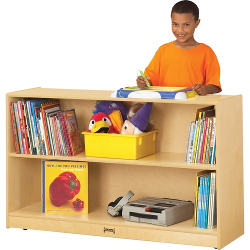 Jonti-Craft, Inc.  Adjustable Bookcase, 2-Shelf, 48"x15"x29-1/2", Woodgrain