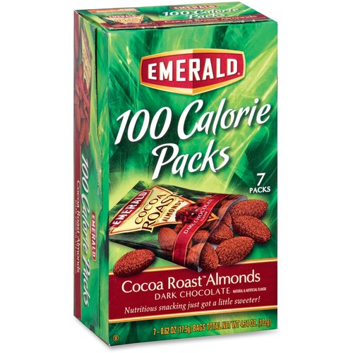 100 CALORIE PACK COCOA ROAST ALMONDS, 0.63 OZ PACKS, 7/BOX