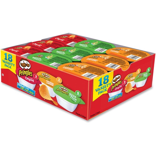 Keebler Co.  Pringles Potato Crisps Variety Pack, 18EA/BX, Multi