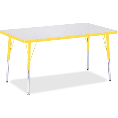 Jonti-Craft, Inc.  Activity Table, Rectangle, 24"-31"x30"x48", Yellow