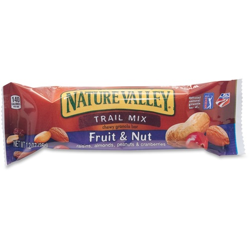 General Mills  Trail Mix Bars, Fruit and Nut,1.2oz,16/BX