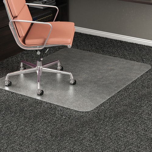 ROLLAMAT FREQUENT USE CHAIR MAT, MEDIUM PILE CARPET, FLAT, 46 X 60, RECTANGLE, CLEAR