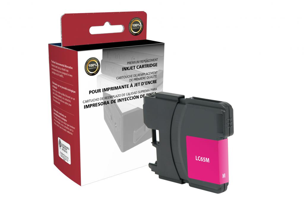 CIG Remanufactured High Yield Magenta Ink Cartridge (Alternative for Brother LC61M LC65M) (750 Yield)