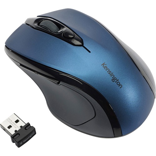 PRO FIT MID-SIZE WIRELESS MOUSE, 2.4 GHZ FREQUENCY/30 FT WIRELESS RANGE, RIGHT HAND USE, SAPPHIRE BLUE