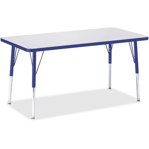 Jonti-Craft, Inc.  Activity Table, Rectangle, 24"-31"x24"x48", Blue