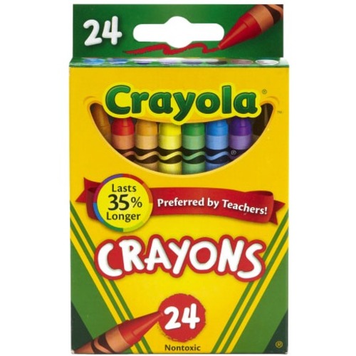 CRAYON,CRAYOLA,3-5/8"-24CT