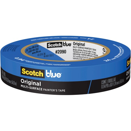 ORIGINAL MULTI-SURFACE PAINTER'S TAPE, 3" CORE, 0.94" X 60 YDS, BLUE