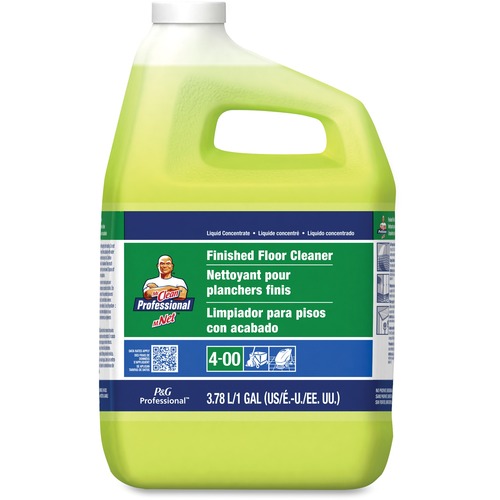 Finished Floor Cleaner, Lemon Scent, One Gallon Bottle, 3/carton