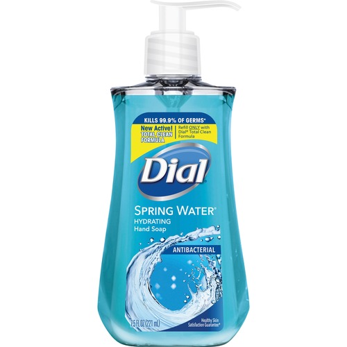 Dial Corporation  Hand Soap, w/Moisturizer, Spring Water, 7.5oz, BE