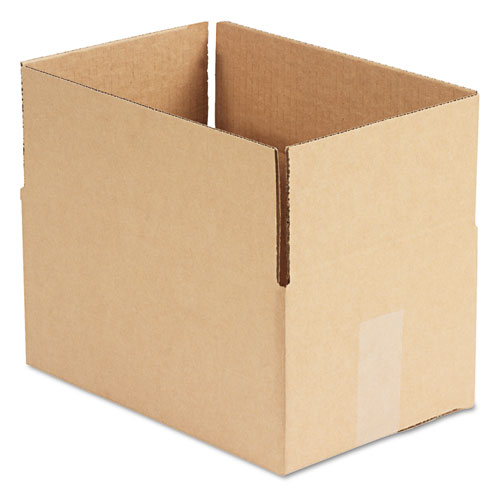 FIXED-DEPTH SHIPPING BOXES, REGULAR SLOTTED CONTAINER (RSC), 12" X 8" X 6", BROWN KRAFT, 25/BUNDLE