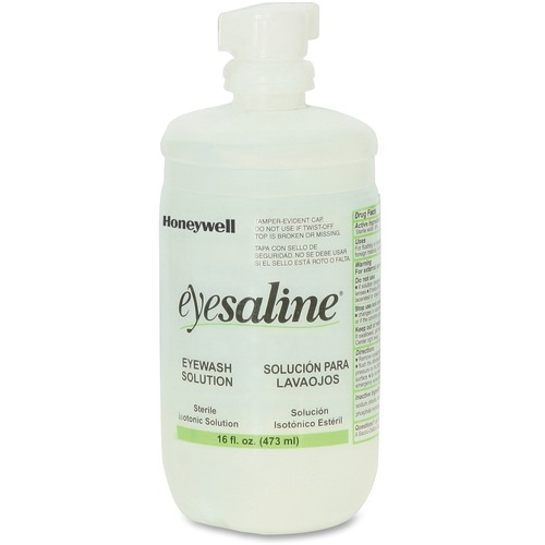 Fendall  Eyewash Bottle, Saline, Extended Flow Nozzle, 16 oz.