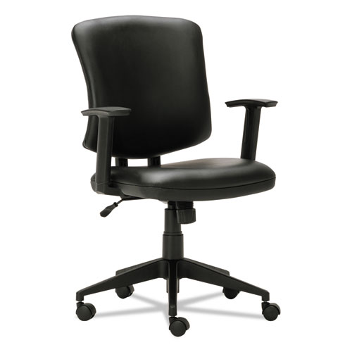 EVERYDAY TASK OFFICE CHAIR, SUPPORTS UP TO 275 LBS., BLACK SEAT/BLACK BACK, BLACK BASE