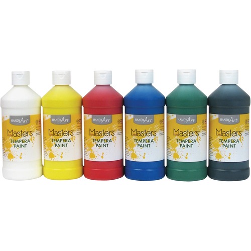 PAINT,TEMPERA,16OZ,AST,6CT