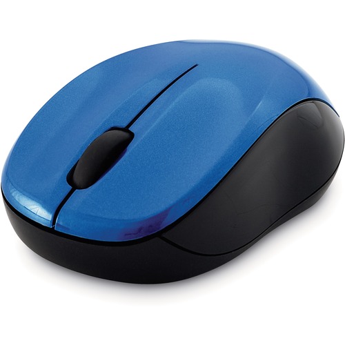 SILENT WIRELESS BLUE LED MOUSE, 2.4 GHZ FREQUENCY/32.8 FT WIRELESS RANGE, LEFT/RIGHT HAND USE, BLUE