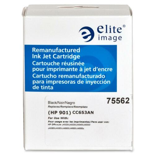 Elite Image  Ink Cartridge, Remanuf HP CC653AN, 200 Page Yield, Black