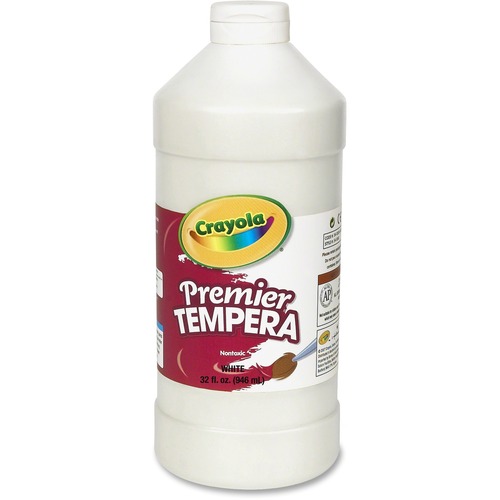 PAINT,32 OZ TEMPRA,WHT