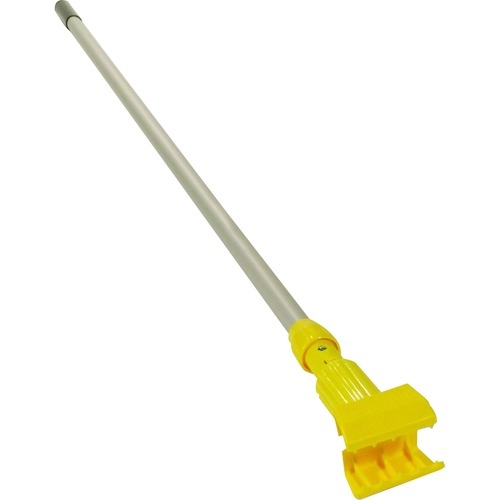 Rubbermaid Commercial Products  Gripper Handle, Clamp Style, 60", Aluminum, 12/CT, Yellow