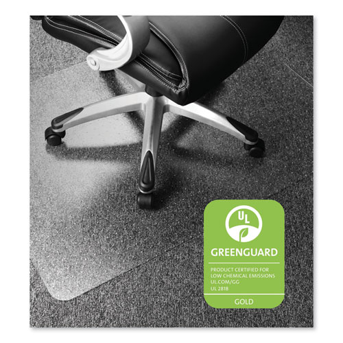 CLEARTEX ULTIMAT POLYCARBONATE CHAIR MAT FOR LOW/MEDIUM PILE CARPET, 48 X 60, CLEAR