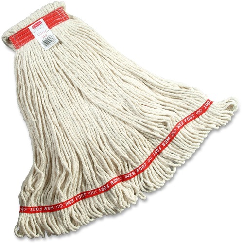 Rubbermaid Commercial Products  Wet Mop Head, Antimicrobial, Loop End, White