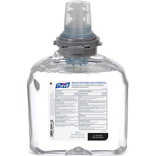 Gojo  Foam Refill, f/PURELL TFX Dispensers, 1200ml, 2/CT, Clear