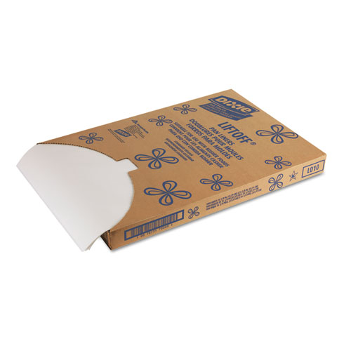 GREASEPROOF LIFTOFF PAN LINERS, 16 3/8 X 24 3/8, WHITE, 1000 SHEETS/CARTON