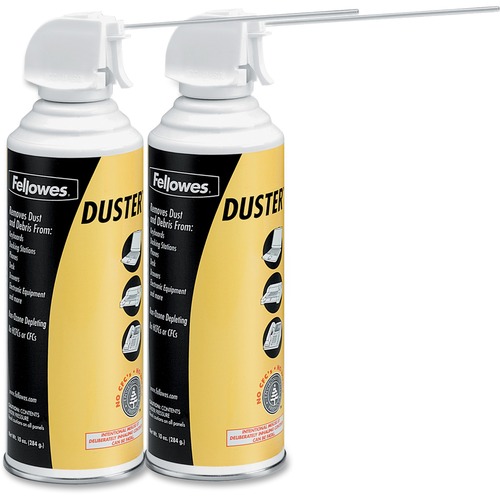 Air Duster, 152a Liquefied Gas, 10oz Can, Two Per Pack