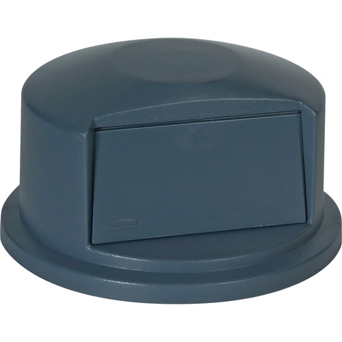 BRUTE DOME TOP SWING DOOR LID FOR 32 GAL WASTE CONTAINERS, PLASTIC, GRAY