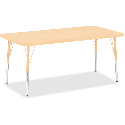 Jonti-Craft, Inc.  Activity Table, Rectangle, 24"-31"x30"x60", Maple