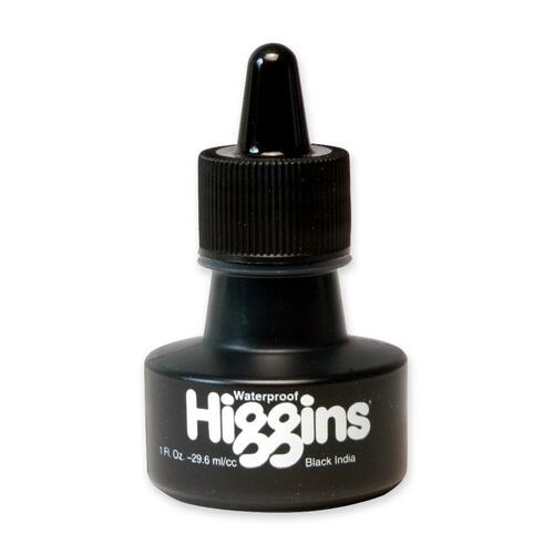 INK, HIGGINS 1 OZ BK