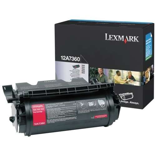 Lexmark 12A7360 Black OEM Toner Cartridge