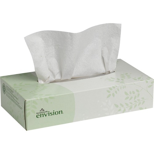 FACIAL TISSUE, 2-PLY, WHITE, 100 SHEETS/BOX, 30 BOXES/CARTON