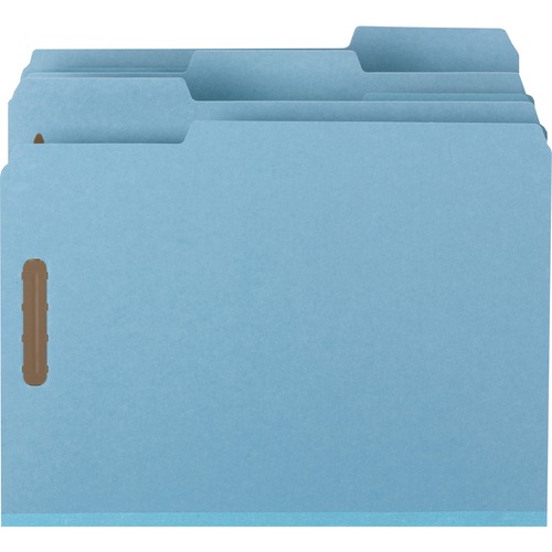 Smead  Fastener Folder, 1" Exp, 1/3-cut Tab, Letter, 25/BX, BE