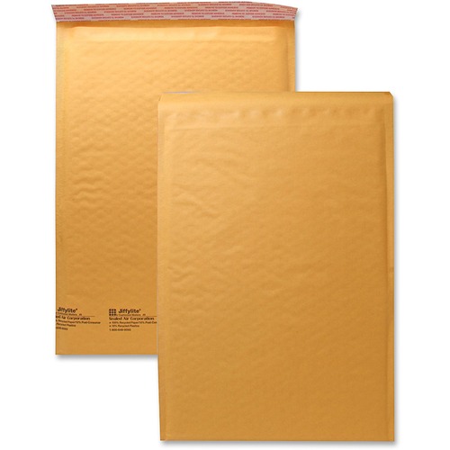 JIFFYLITE SELF-SEAL BUBBLE MAILER, #5, BARRIER BUBBLE LINING, SELF-ADHESIVE CLOSURE, 10.5 X 16, GOLDEN BROWN KRAFT, 25/CARTON