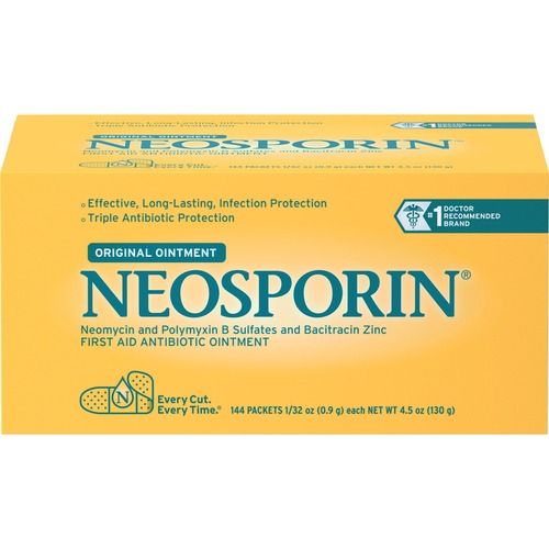Johnson & Johnson  Neosporin Antibiotic Ointment, 144/BX, Yellow