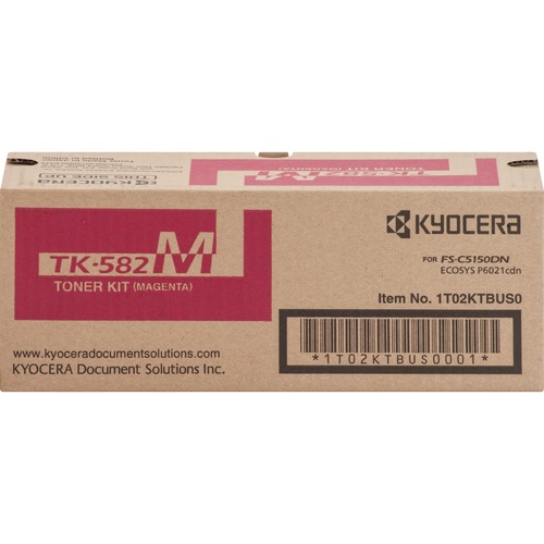 Kyocera Mita 1T02KTBUS0 (TK-582M) Magenta OEM Toner Cartridge