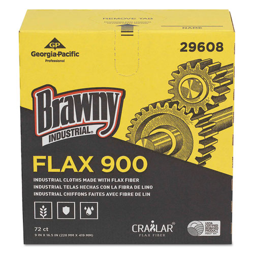 Flax 900 Heavy Duty Cloths, 9 X 16 1/2, White, 72/box, 10 Box/carton